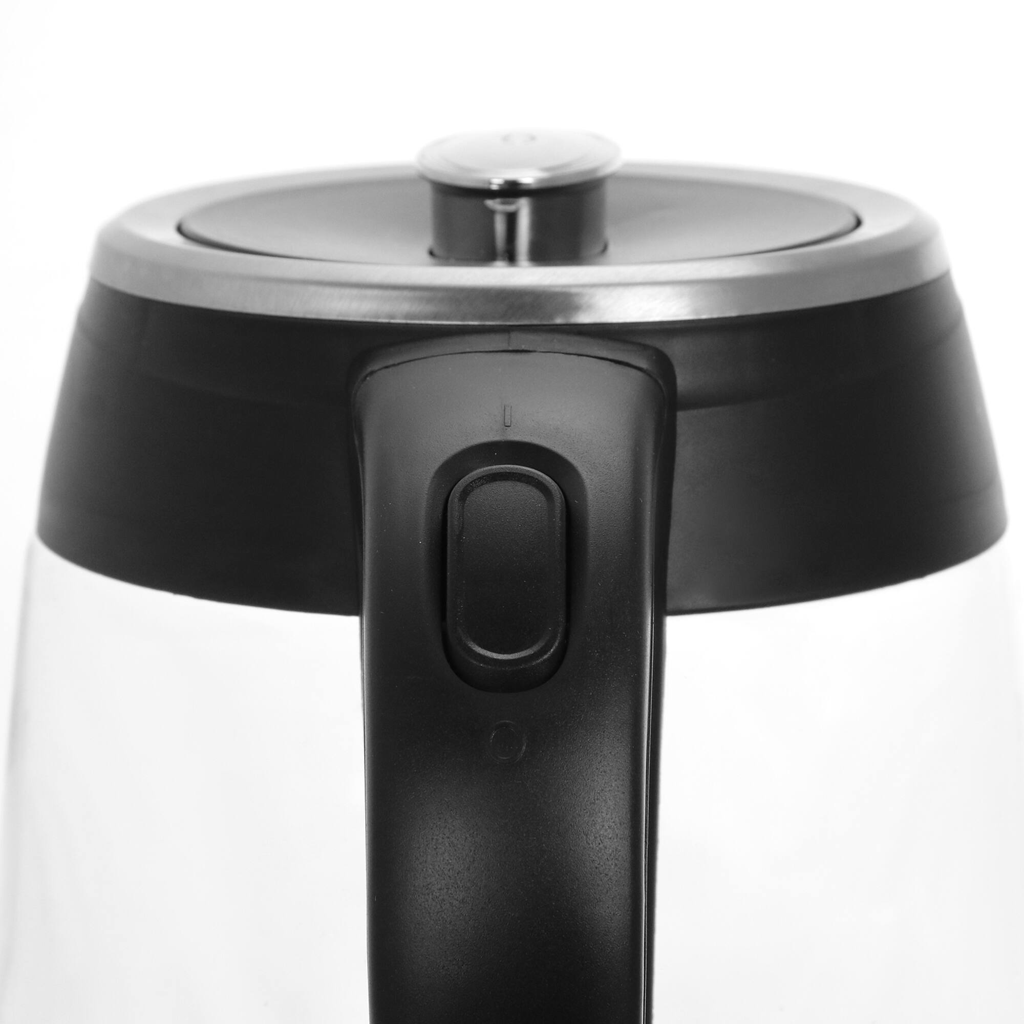 MegaChef 1.8L Cordless Glass & Stainless Steel Electric Tea Kettle with Tea Infuser